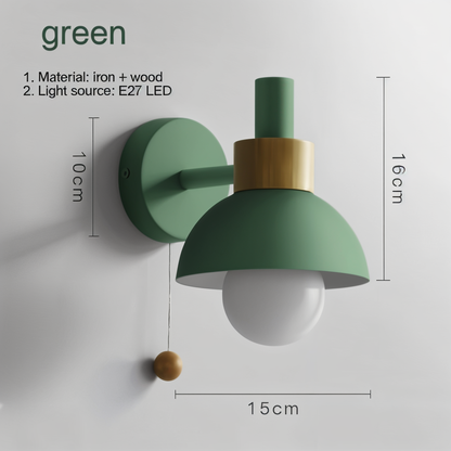 Stilvolle Macaron-Wandleuchte – Schicke Zimmerdeko-Lampe