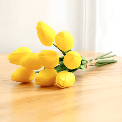 Wunderschöne künstliche Tulpenblumenarrangements, 6er-Pack
