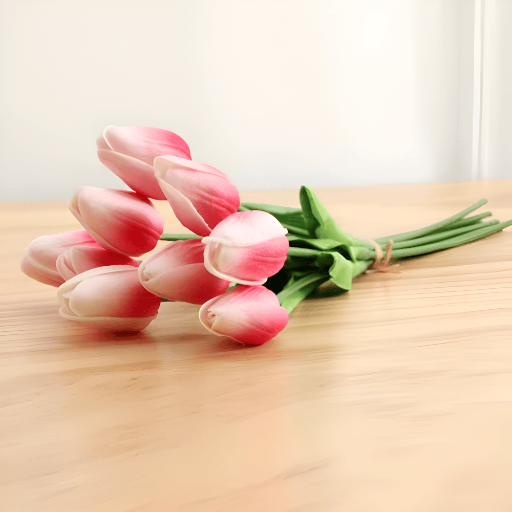 Wunderschöne künstliche Tulpenblumenarrangements, 6er-Pack