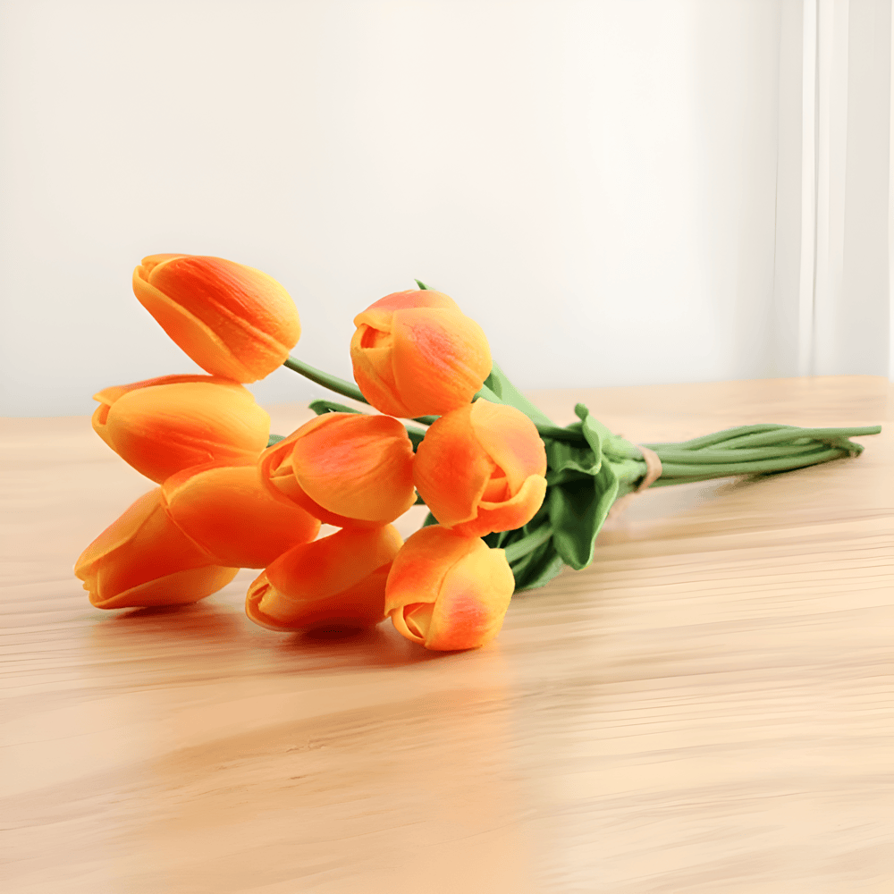 Wunderschöne künstliche Tulpenblumenarrangements, 6er-Pack