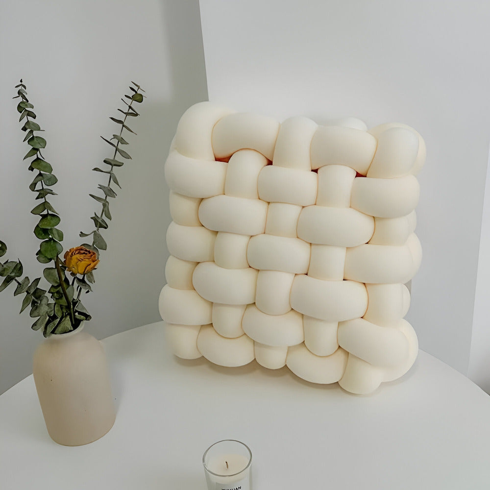 Stylish Pillow with Embellished Button Detail - Halri