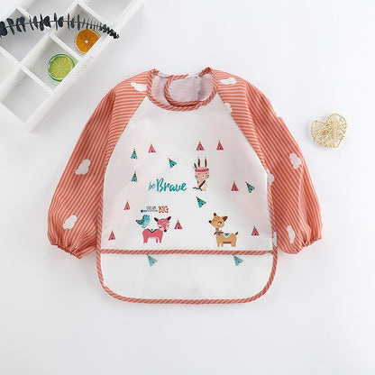 Baby-Spritzschutz-Lätzchen mit langen Ärmeln