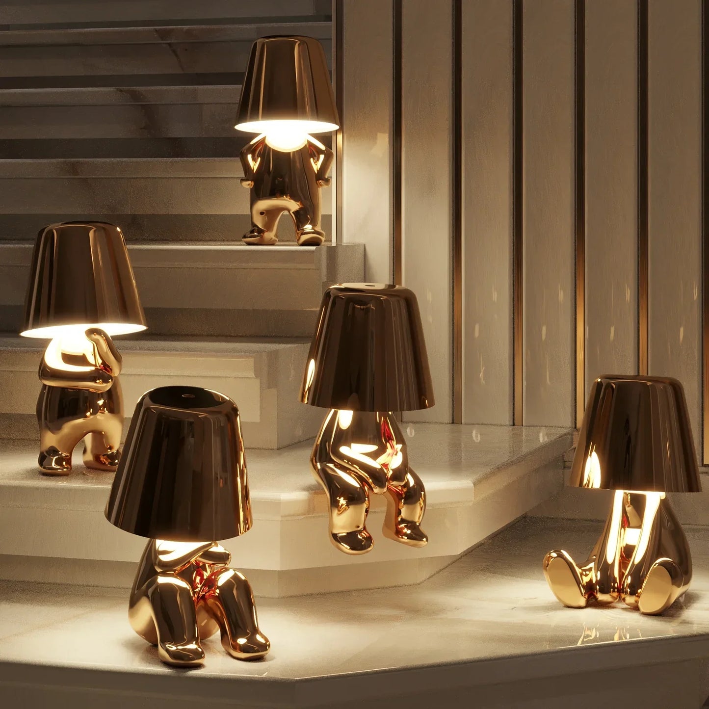 Kabelloses modernes Schreibtischlampen-Set
