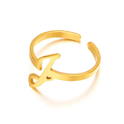 Personalisierter Ring mit Monogramm in Schreibschrift