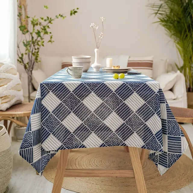 Traditionelle asiatische Tischdecke aus Naturfasern