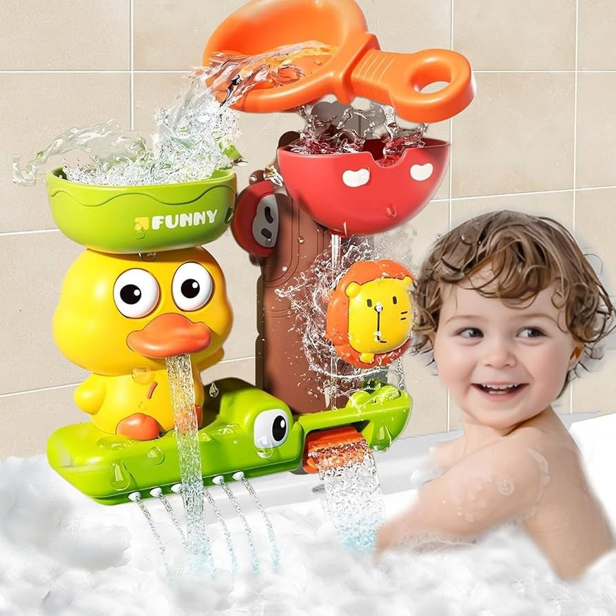 Colorful Bath Toys for Kids with Spinning Figures - Halri