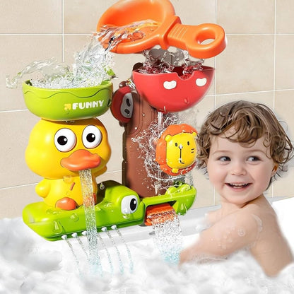 Colorful Bath Toys for Kids with Spinning Figures - Halri