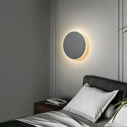 Runde moderne LED-Wandleuchte 
