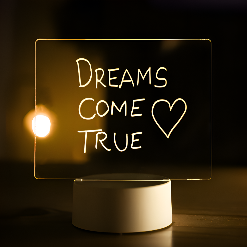 Eco Friendly LED Reminder Lamp with Notes Board - Halri