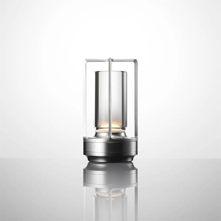 Battery Powered Glass Table Lamp – Compact Soft Lighting