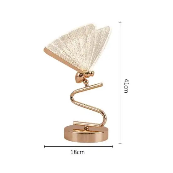 Wunderschöne Schmetterlings-Tischlampe mit sanftem Licht
