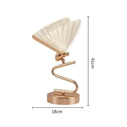 Wunderschöne Schmetterlings-Tischlampe mit sanftem Licht