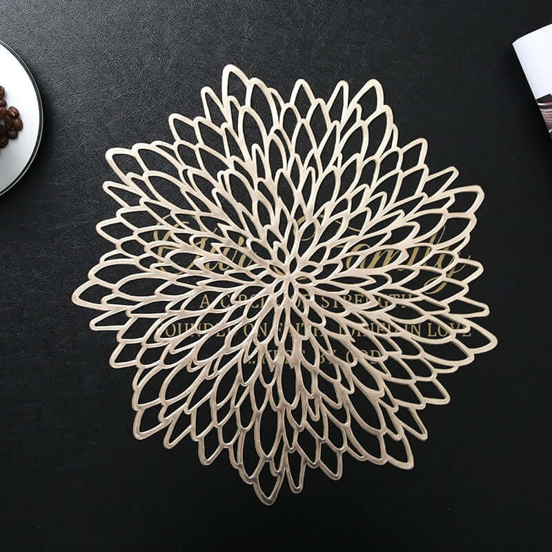 Luxury PVC Round Placemats – Elegant Table Mats for Dining, Available in Sets of 4, 6, or 8, 36-38 cm Diameter 10