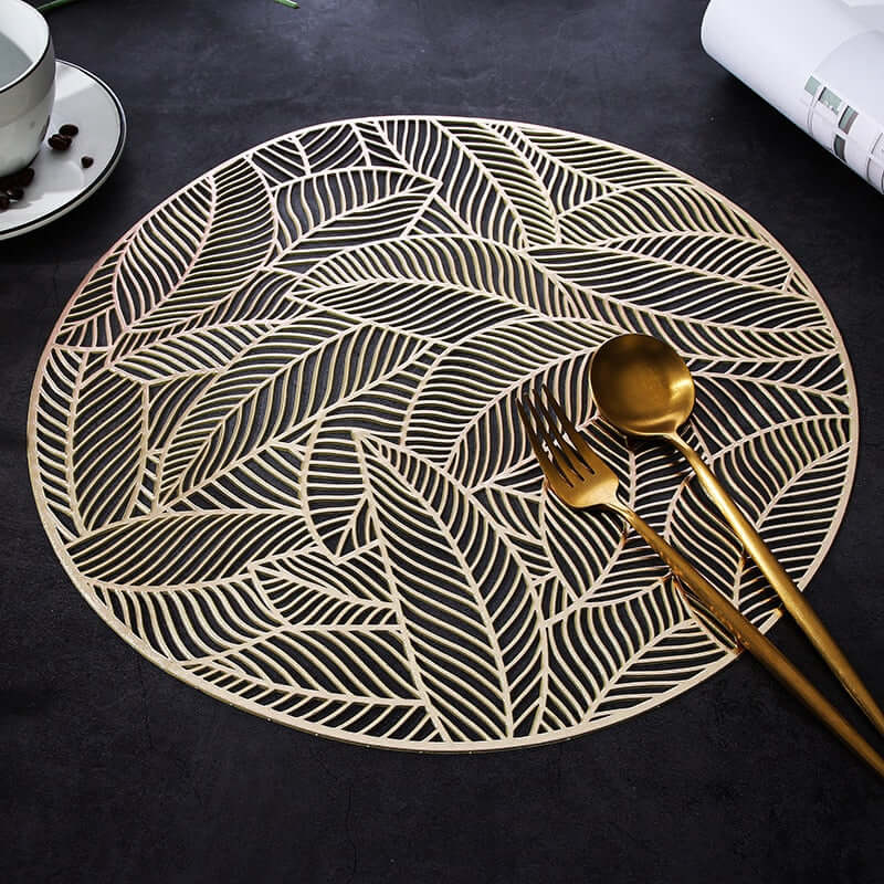 Luxury PVC Round Placemats – Elegant Table Mats for Dining, Available in Sets of 4, 6, or 8, 36-38 cm Diameter 11