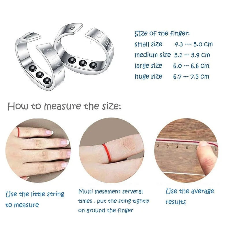 Magnetic Therapy Acupressure Anti-Snoring Finger Ring