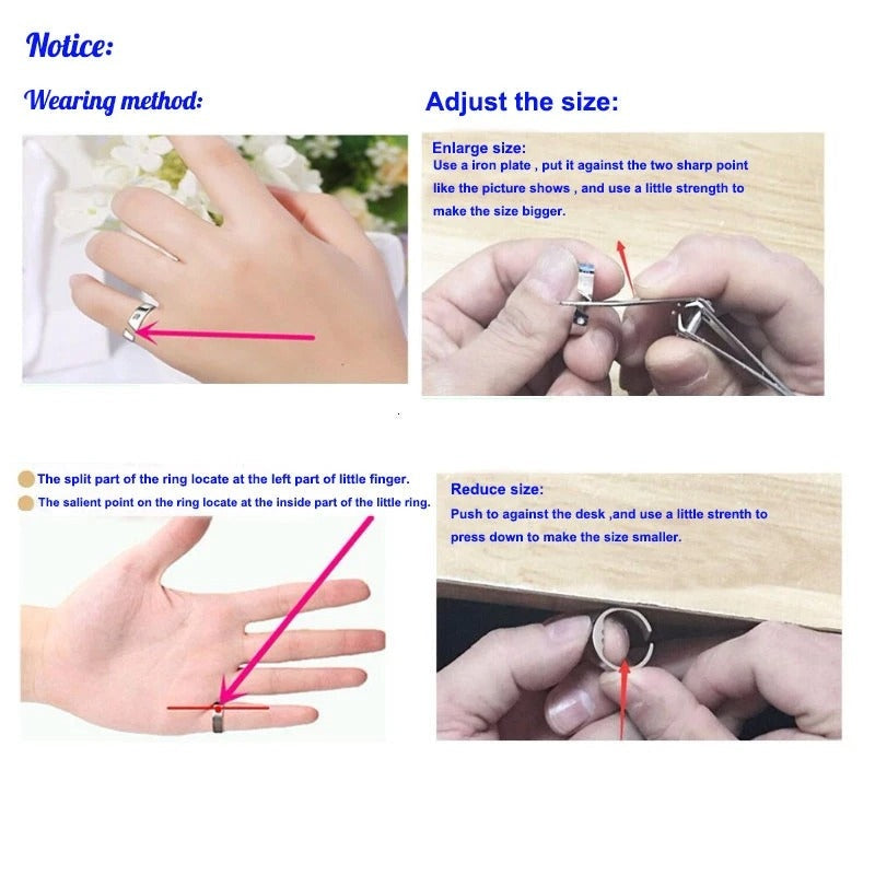 Magnetic Therapy Acupressure Anti-Snoring Finger Ring
