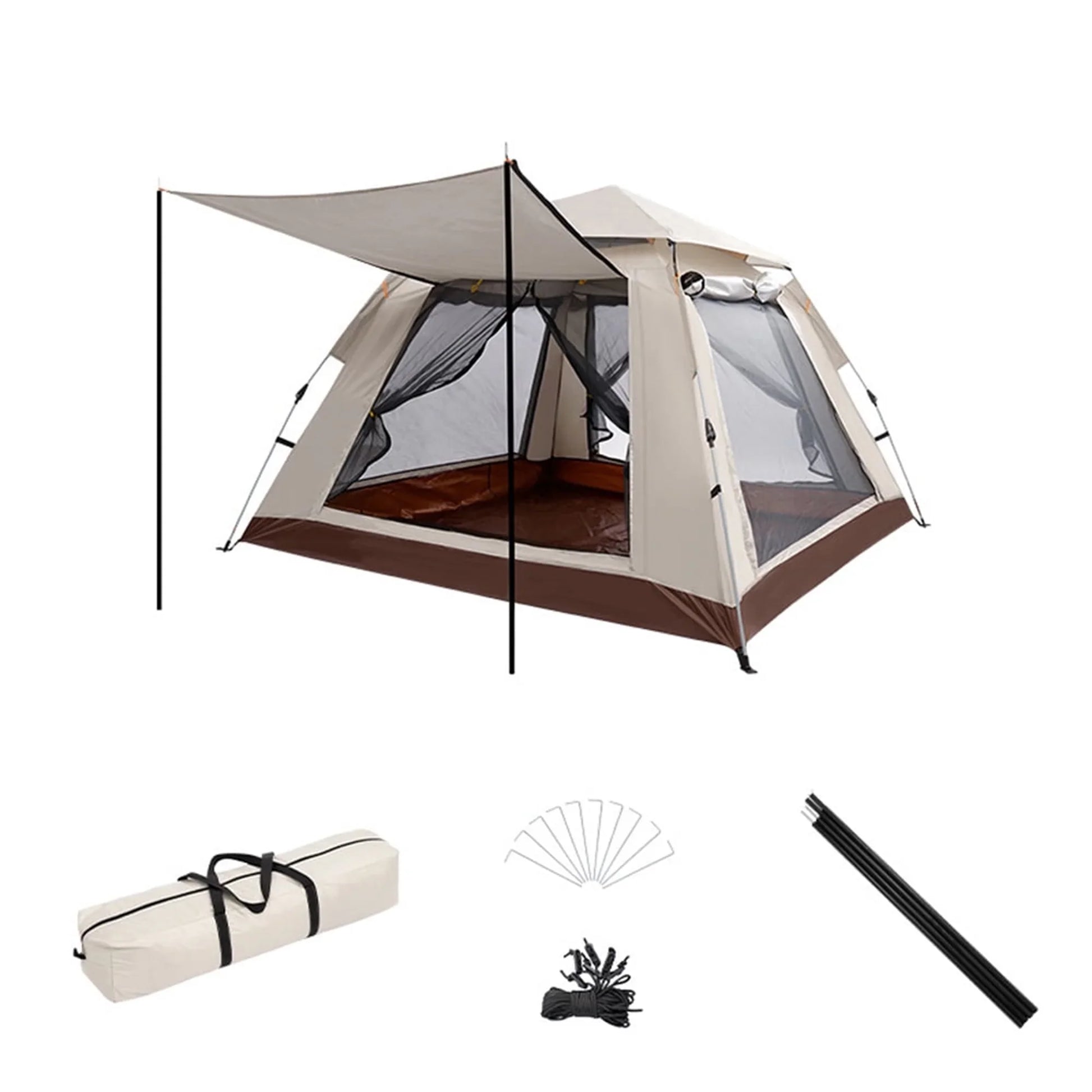 Quick Setup Family Camping Pop Up Tents For 4 - Halri