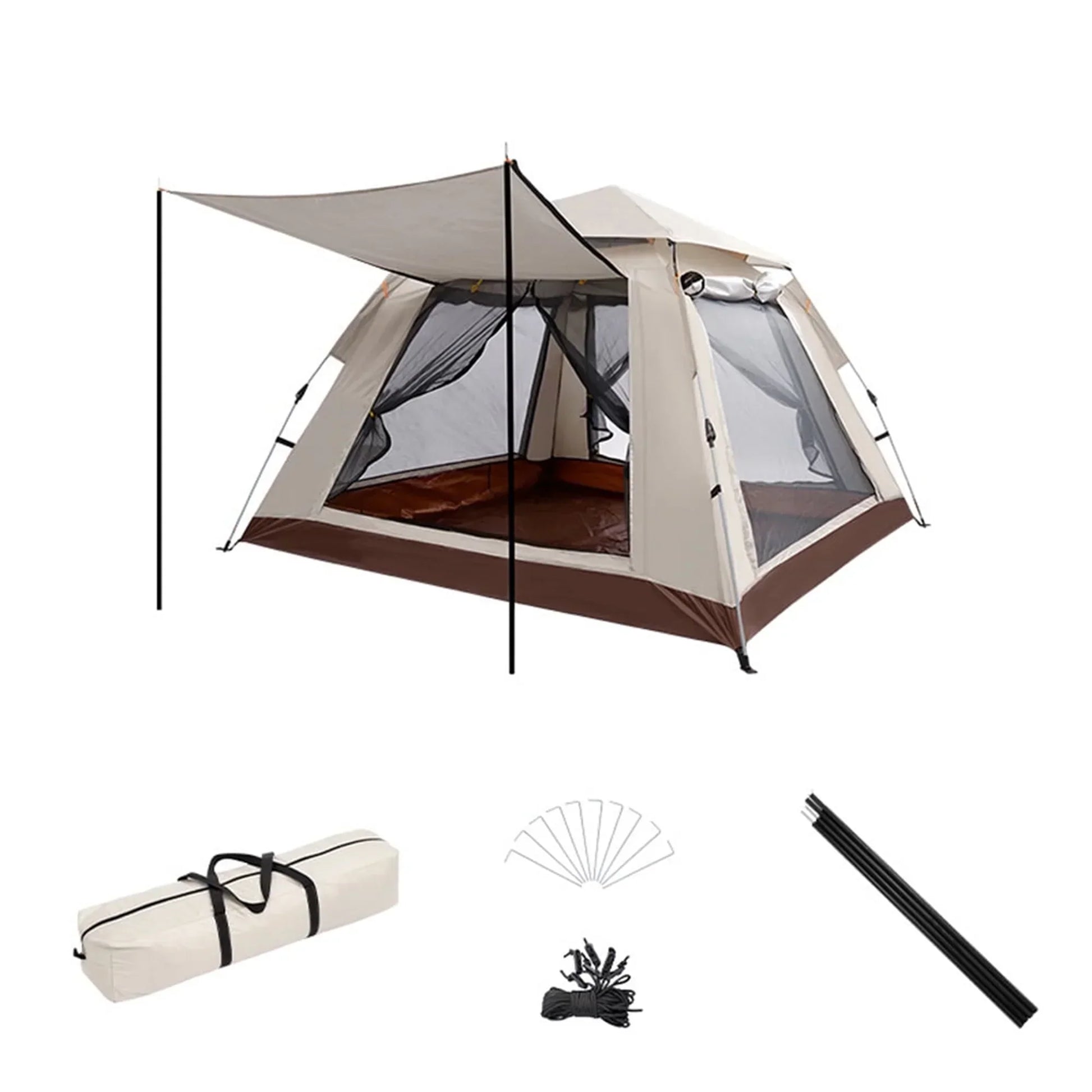 Quick Setup 4 Person Easy Pop Up Camping Tents - Halri