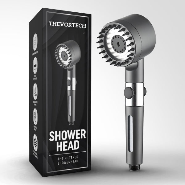 Powerful Low-Flow Shower Head for Home Use