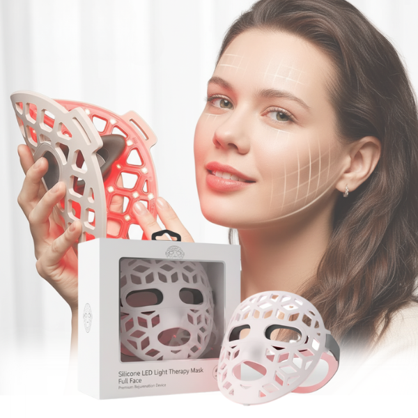 Portable Rechargeable LED Face Mask Soft Fit Design - Halri