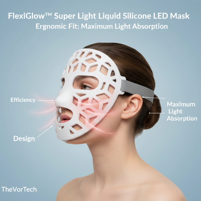 Portable Rechargeable LED Face Mask Soft Fit Design