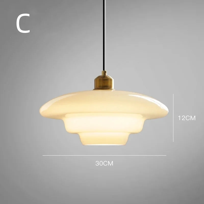 Vintage Style Clear Glass Hanging Lamp