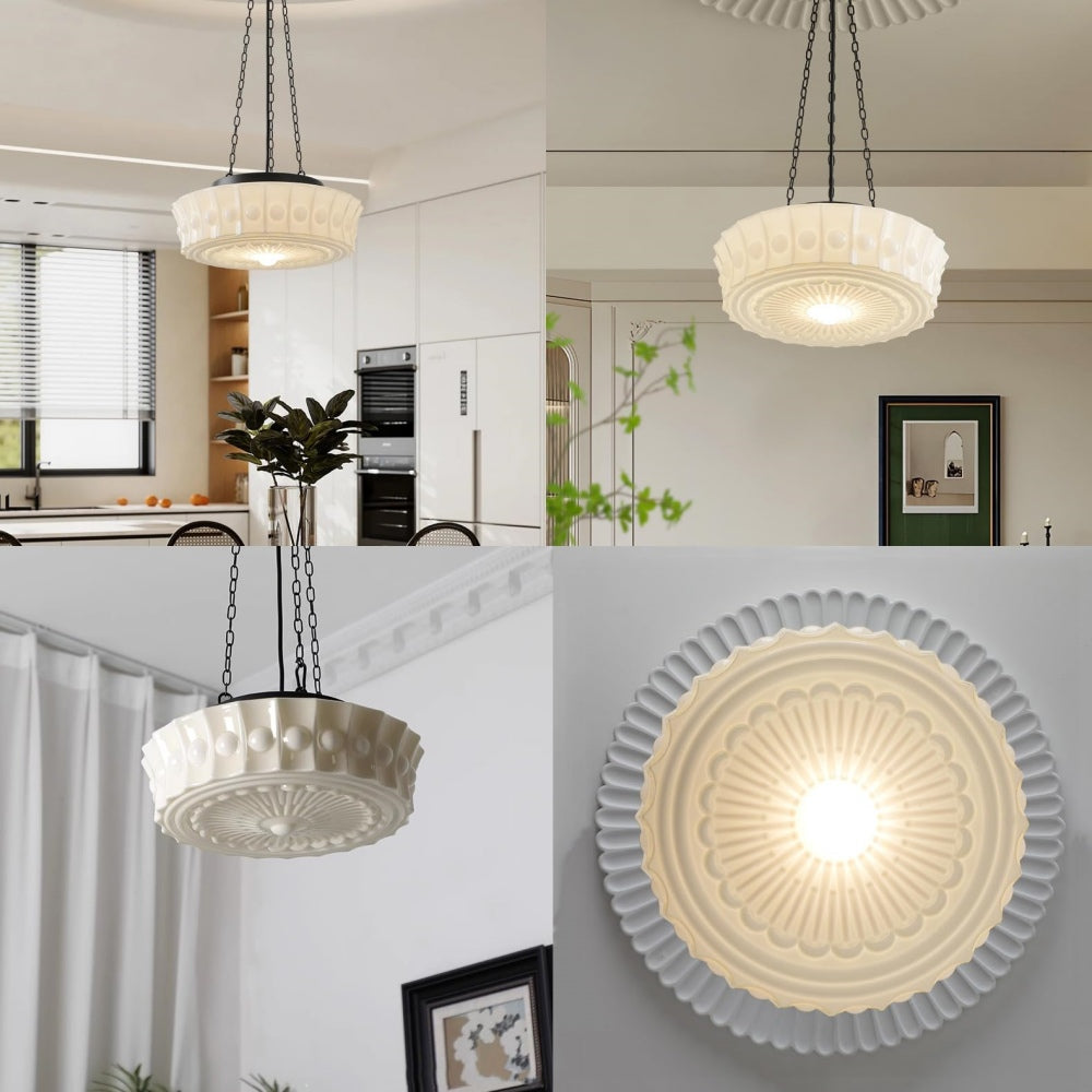 Classic Antique Glass Dome Lamp