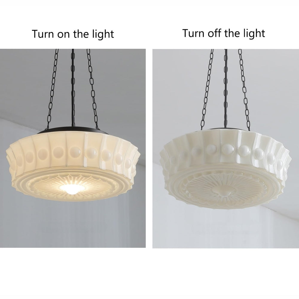 Classic Antique Glass Dome Lamp