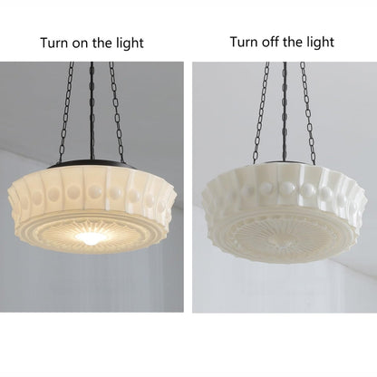 Classic Antique Glass Dome Lamp