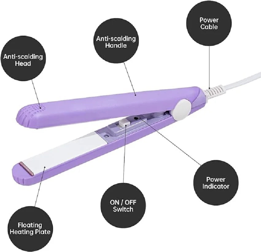 Mini Travel Hair Straightener for Quick Styling