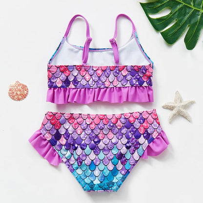 Niedliches Mini-Schwimmbikini-Set für Mädchen