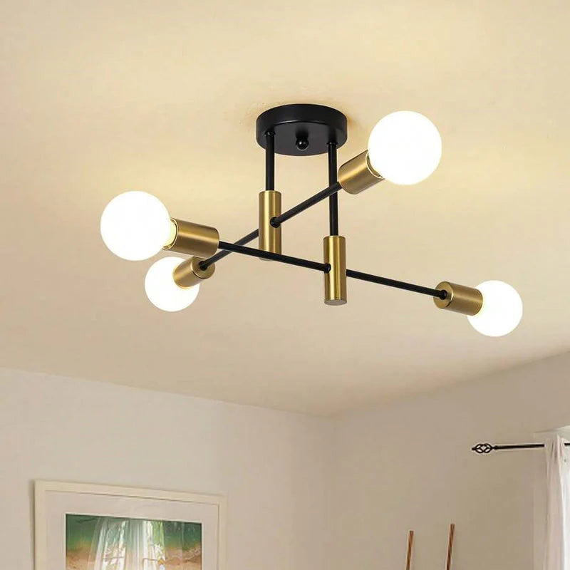 Contemporary Style Multi Bulb Ceiling Lamp - Halri
