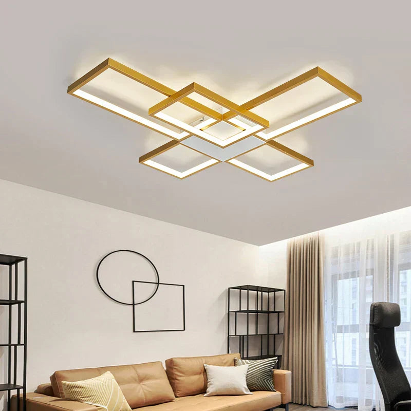 Moderner LED-Kronleuchter mit Glitzereffekt