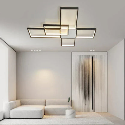 Moderner LED-Kronleuchter mit Glitzereffekt