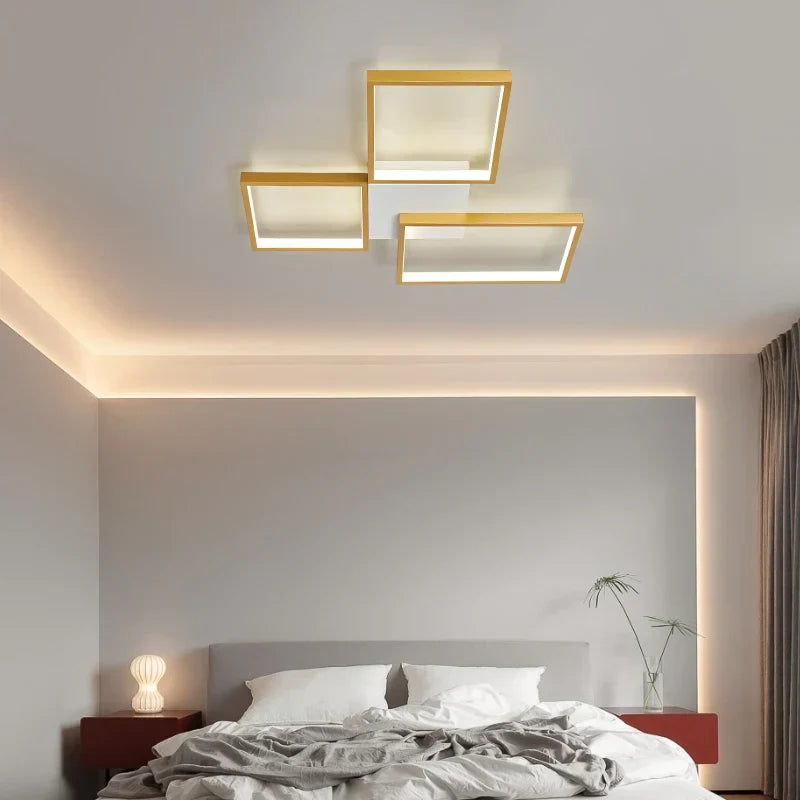 Moderner LED-Kronleuchter mit Glitzereffekt
