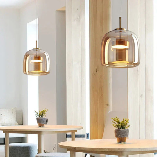 Beautiful Glass Drop Pendant Light - Halri