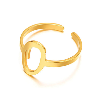 Personalisierter Ring mit Monogramm in Schreibschrift