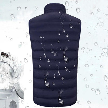 Warm Thermal Reversible USB Vest Jacket