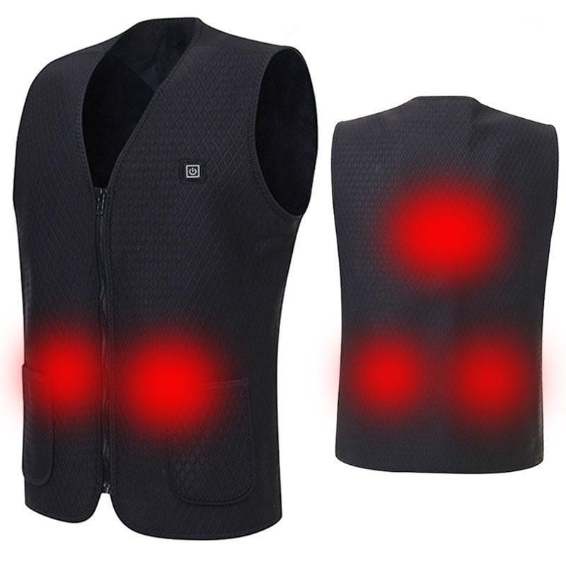 Warm Thermal Reversible USB Vest Jacket
