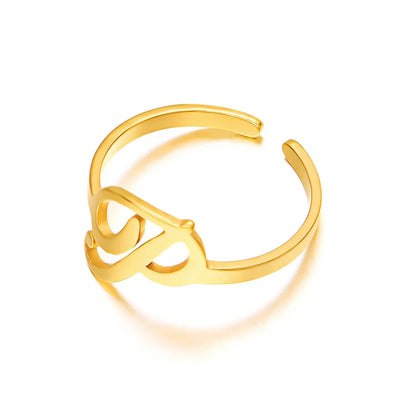Personalisierter Ring mit Monogramm in Schreibschrift