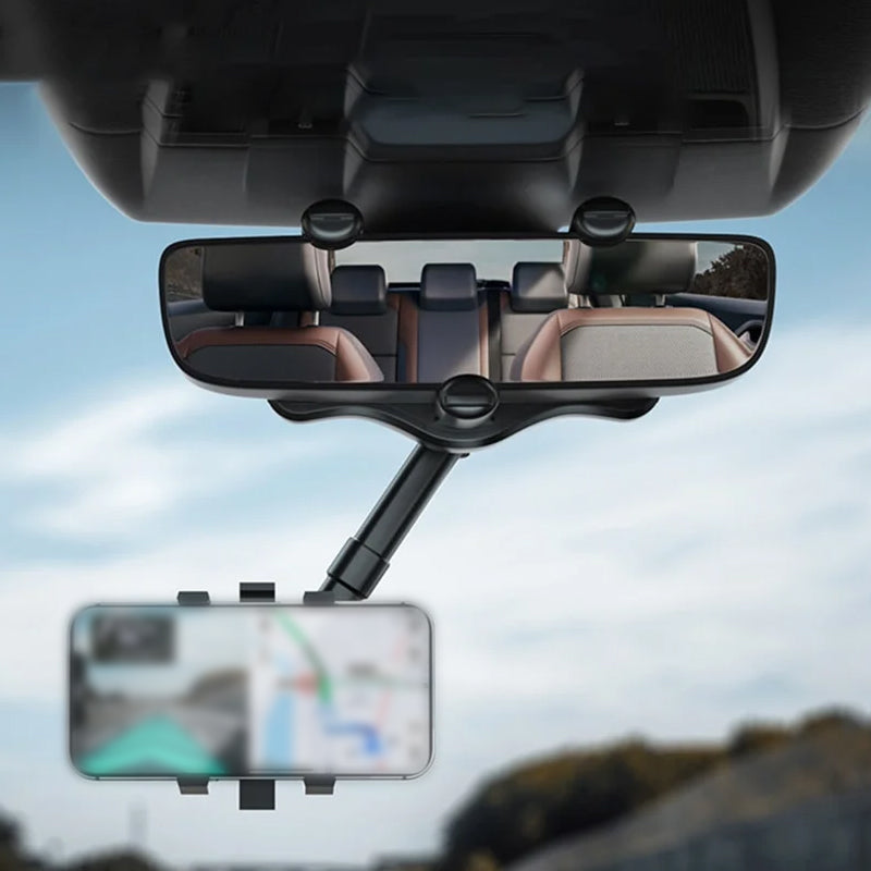 Adjustable Universal Car Phone Mount Mirror Holder
