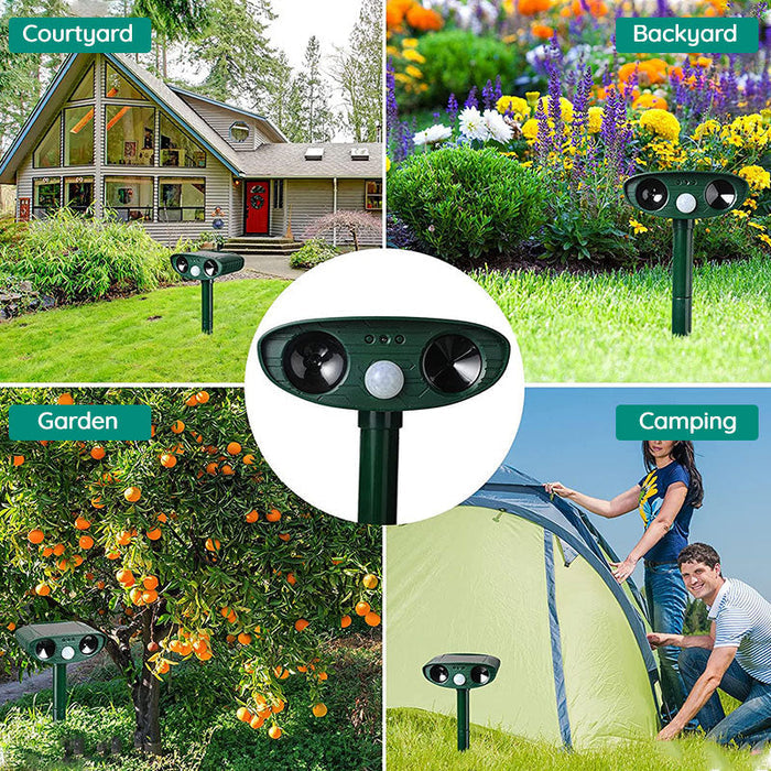 Outdoor Motion Sensor Animal Repellent for Gardens