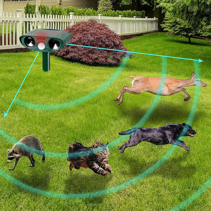 Outdoor Motion Sensor Animal Repellent for Gardens