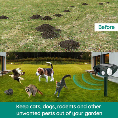 Outdoor Motion Sensor Animal Repellent for Gardens