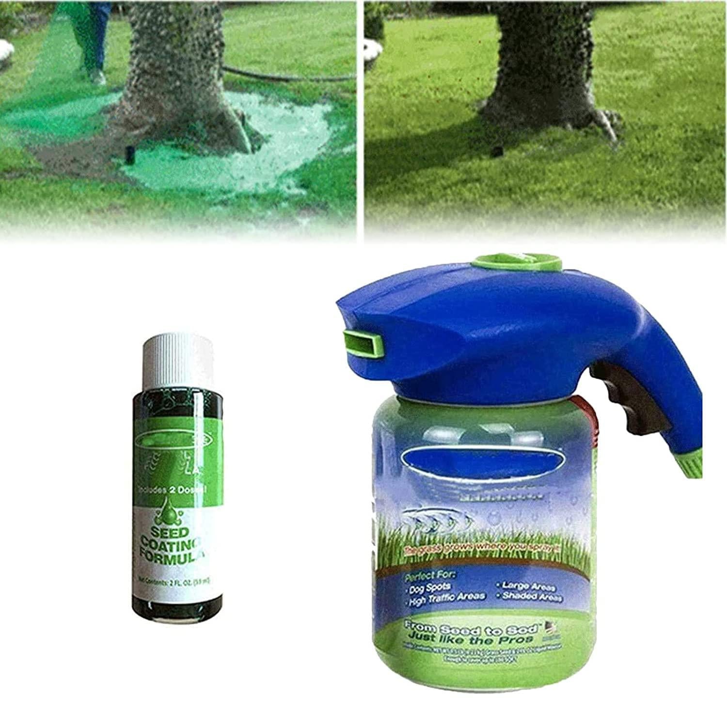 Plastic Seed Sprayer and Watering Can for Gardens and Lawns