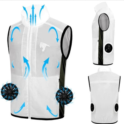 Cooling Breathable Work Vest with Built-in Fans - Halri