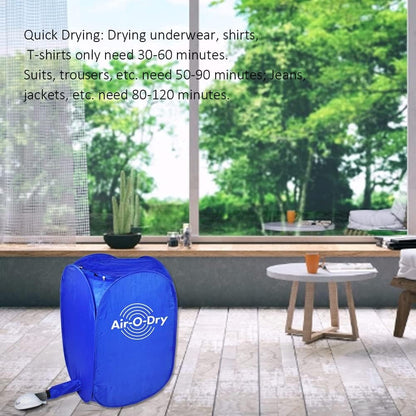 Portable Clothes Dryer Wardrobe with Hangers and Dust Cover