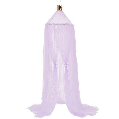 Princess Bed Curtain with Crown Top