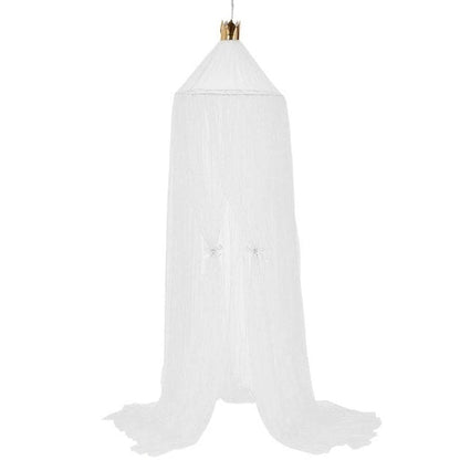 Princess Bed Curtain with Crown Top