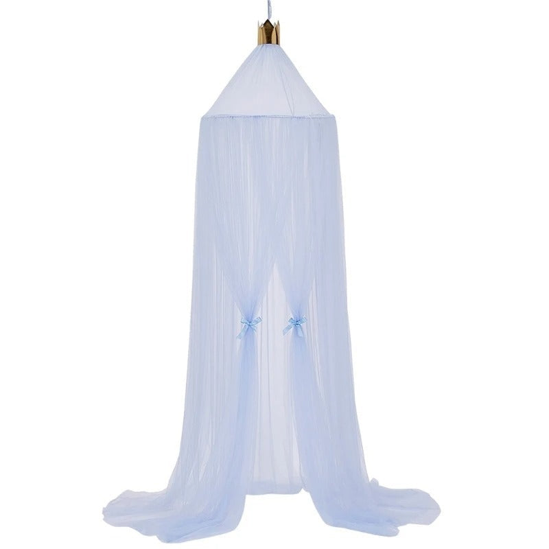 Princess Bed Curtain with Crown Top